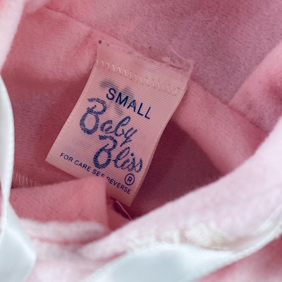 Vintage Baby Bliss Pink Flannel Sack & Bow - Picture 2 of 9